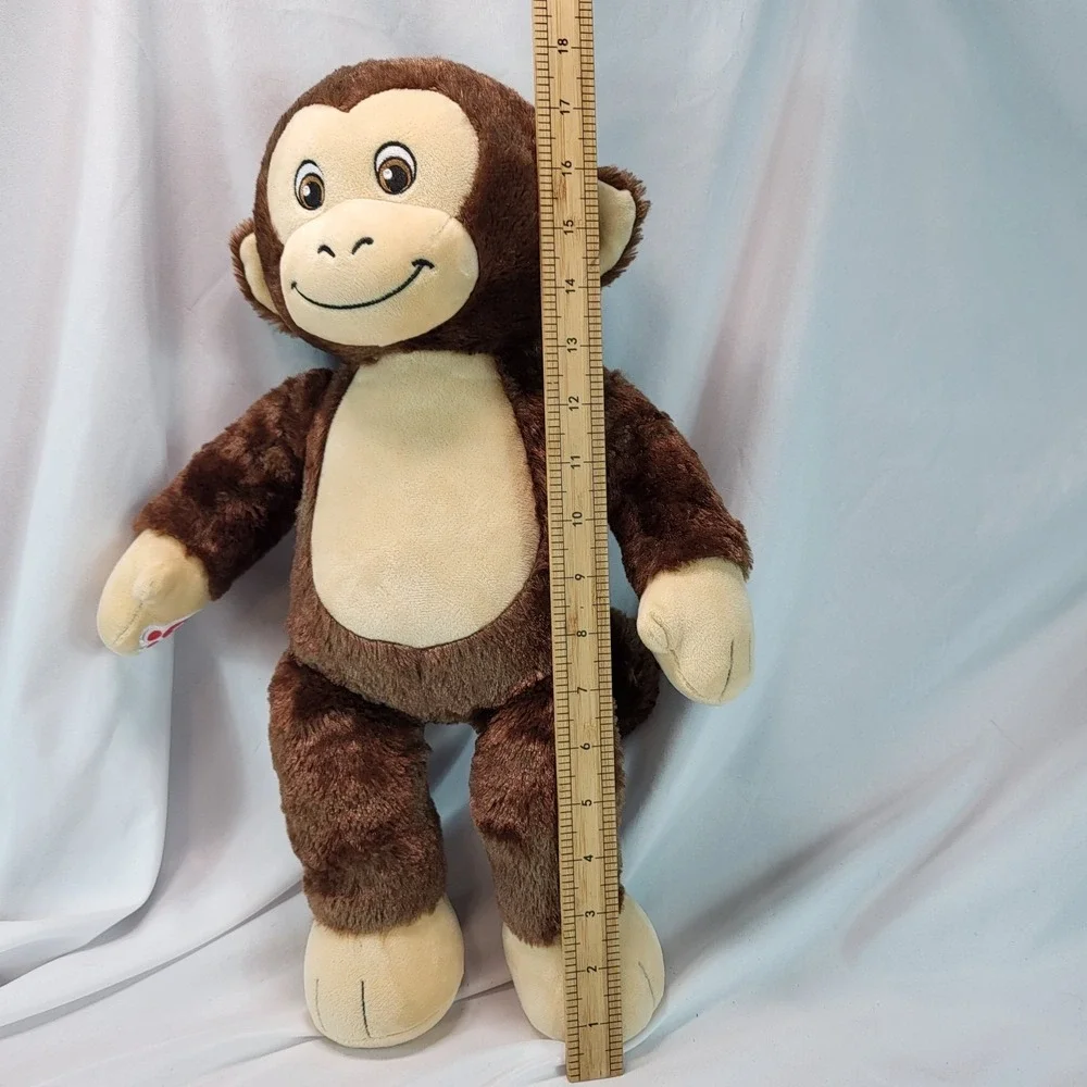 Build A Bear Smiley Monkey Brown Stuffed Plush 18